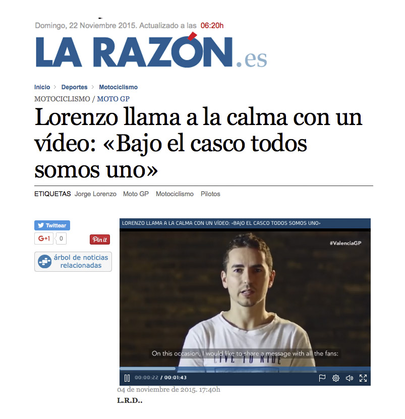 La Razón coverage